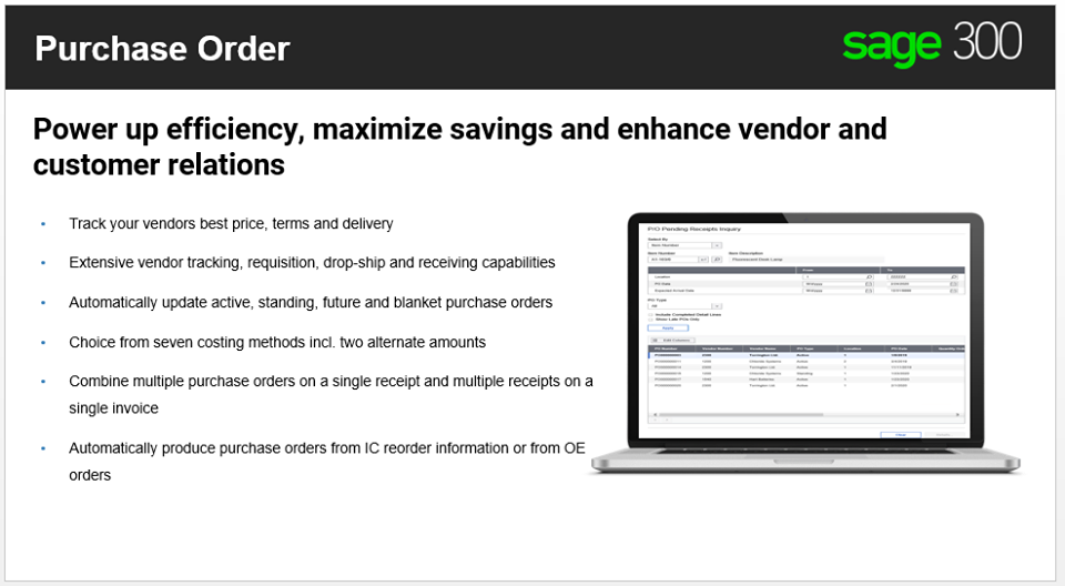   Purchase Orders(PO) 